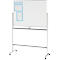 Schäfer Shop Select Verrijdbaar whiteboard - aan 2 zijden te gebruiken - wit gelakt - draaibaar bord - B 1200 x H 900 mm + 3-delige magneetlijsten gratis