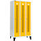 Schäfer Shop Select Vestiaire, à bandes perforées, 3 compartiments, 300 mm, sur pieds, serrure à cylindre, porte jaune colza