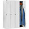 Schäfer Shop Select Vestiaire avec 4 compartiments, serrure à loquet rotatif, gris clair/gris clair