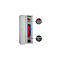 Schäfer Shop Select Vestiaire, set de 2 pièces, 1 compartiment avec 2 étagères, 1 vestiaire avec tringle, L 300 x P 457 x H 1800 mm, tôle fine, serrure à cylindre