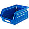Schäfer Shop Select voorraadbak met open voorzijde, 0,9 l, 2,5 kg, L 163 x B 102 x H 75 mm, staal, RAL 5015 (hemelsblauw)