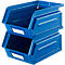 Schäfer Shop Select voorraadbak met open voorzijde, 0,9 l, 2,5 kg, L 163 x B 102 x H 75 mm, staal, RAL 5015 (hemelsblauw)