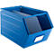 Schäfer Shop Select voorraadbak met open voorzijde, 0,9 l, 2,5 kg, L 163 x B 102 x H 75 mm, staal, RAL 5015 (hemelsblauw)