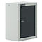 Schäfer Shop Select wandkast, enkeldeurs, met tussenplank, B 400 x D 320 x H 600 mm, staal, lichtgrijs/antracietgrijs