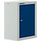 Schäfer Shop Select wandkast, enkeldeurs, met tussenplank, B 400 x D 320 x H 600 mm, staal, lichtgrijs/ gentiaanblauw
