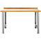 Schäfer Shop Select Werkbank, Grundeinheit, B 1500 x T 665 x H 840 mm, weißaluminium RAL 9006 