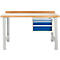 Schäfer Shop Select Werkbank mit 3 Schüben, Grundeinheit, B 1500 mm, lichtgrau RAL 7035 
