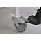 Schäfer Shop Select Werkbank, verrijdbaar, B 1500 x D 700 x H 676-888 mm, in hoogte verstelbaar, lichtgrijs