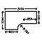 Schäfer Shop Select Winkelschreibtisch COMBITEC, 90° Winkel links, C-Fuß, B 2000 x T 1200/800 x H 677-817 mm, lichtgrau/weißalu