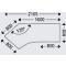 Schäfer Shop Select Winkelschreibtisch ERGO-T 2.0, 135° Winkel, Ansatz links, T-Fuß, B 2165 x T 800 x H 675-895 mm, lichtgrau/weißalu