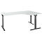 Schäfer Shop Select Winkelschreibtisch ERGO-T 2.0, 90° Winkel, Ansatz rechts, T-Fuß, B 2000 x T 1200/800 x H 675-895 mm, lichtgrau/anthrazit 
