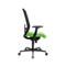 Schäfer Shop Silla de oficina Genius SSI Lady Proline, con reposabrazos, mecanismo síncrono de tres puntos, asiento wellness, respaldo de malla 3D, negro/verde