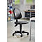 Schäfer Shop Silla giratoria industrial Pure, contacto permanente, apoyo lumbar, apoyo pélvico, con ruedas, negra