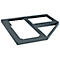 Schäfer Shop Socle en acier Genius TETRIS WOOD, pour armoire d'angle L 800 mm, anthracite