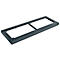 Schäfer Shop Socle Genius en acier TETRIS WOOD, pour étagères/armoires L 1000 mm, anthracite