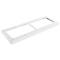 Schäfer Shop Socle Genius en acier TETRIS WOOD, pour étagères/armoires L 1000 mm, blanc