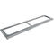 Schäfer Shop Socle Genius en acier TETRIS WOOD, pour étagères/armoires L 1600 mm, aluminium blanc