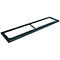 Schäfer Shop Socle Genius en acier TETRIS WOOD, pour étagères/armoires L 1600 mm, anthracite
