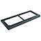 Schäfer Shop Socle Genius en acier TETRIS WOOD, pour étagères/armoires L 800 mm, anthracite