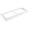 Schäfer Shop Socle Genius en acier TETRIS WOOD, pour étagères/armoires L 800 mm, blanc