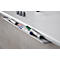 Schäfer Shop Tableau blanc Select 90120 émaillé, cadre en aluminium + kit d'accessoires pour tableau blanc Standard GRATUIT