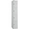 Schäfer Shop Vestiaire Select, 1 x 4 compartiments, 4 portes, 3 tablettes, L 300 x P 457 x H 1800 mm, tôle fine de qualité, verrouillable