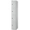 Schäfer Shop Vestiaire Select, 1 x 4 compartiments, 4 portes, 3 tablettes, L 300 x P 457 x H 1800 mm, tôle fine de qualité, verrouillable