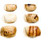 Schalen Papstar QUADRATO Puur, wegwerp, vierkant, L 90 x B 90 x H 25 mm, water- en hittebestendig, composteerbaar, palmblad, naturel, 25 stuks