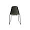 Schalenstuhl Topstar T2020, Kufengestell, ergonomische Sitzschale, stapelbar bis 4 Stück, Sitzhöhe 450 mm, 2er-Set, ohne Armlehnen, grau/schwarz
