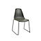 Schalenstuhl Topstar T2020, Kufengestell, ergonomische Sitzschale, stapelbar bis 4 Stück, Sitzhöhe 450 mm, 2er-Set, ohne Armlehnen, grau/schwarz