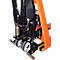 Schefer elektrische schaarhefwagen SHW Premium 10 E, handmatig rijdend, draagvermogen 1000 kg, vorklengte 1170 mm, hefhoogte 800 mm