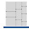 Scheidings-/insteekwand assortiment, 2 scheidingswanden, 7 insteekwanden, voor serie Verso, voor fronthoogte schuiflade 175 mm, H 127 mm