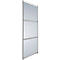 Scheidingswand hoog rechtstaand, decor zilver