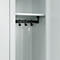 Scheidingswand voor C+P Evolo PLUS kasten, verschuifbaar en draaibaar, B 300 x D 3 x H 1210 mm, transparant