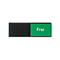 Schiebeschild Frei-Belegt für Türschild Lyon, selbstklebend, B 150 x H 50 mm, schwarz