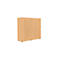 Schiebetürenschrank, Akustikfront, B 1200 mm, 3 OH, Buche-Dekor