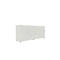 Schiebetürenschrank, Akustikfront, B 1600 mm, 2 OH, lichtgra