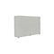 Schiebetürenschrank, Akustikfront, B 1600 mm, 3 OH, silber