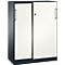 Schiebetürenschrank ASISTO C 3000, 3 Ordnerhöhen, mit Abdeckplatte, Breite 1000 mm,