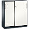 Schiebetürenschrank ASISTO C 3000, 3 Ordnerhöhen, mit Abdeckplatte, Breite 1200 mm,