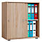 Schiebetürenschrank, aus Holz, abschließbar, 2 OH, B 700 x T 400 x H 740 mm, Sonoma Eiche Dekor