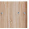 Schiebetürenschrank, aus Holz, abschließbar, 3 OH, B 700 x T 400 x H 1050 mm, Sonoma Eiche Dekor