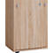 Schiebetürenschrank, aus Holz, abschließbar, 5 OH, B 700 x T 400 x H 1780 mm, Sonoma Eiche Dekor