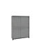 Schiebetürenschrank, B 1200 mm, 4 OH, silber