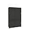 Schiebetürenschrank, B 1200 mm, 5 OH, graphit