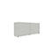 Schiebetürenschrank, B 1600 mm, 2 OH, silber