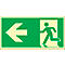 Schild Rettungsweg, linksweisend, HLA 160