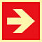 Schild Richtungspfeil, Folie