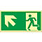 Schild Treppe aufwärts, linksweisend