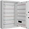 Schlüsselschrank SLE 120, für die Wandmontage, 120 Haken, ohne Einwurfschlitz, Türanschlag rechts, Elektronikschloss mit Batterien, inkl. Verankerungsmaterial, B 460 x T 130 x H 630 mm, Stahlblech, lichtgrau RAL 7035